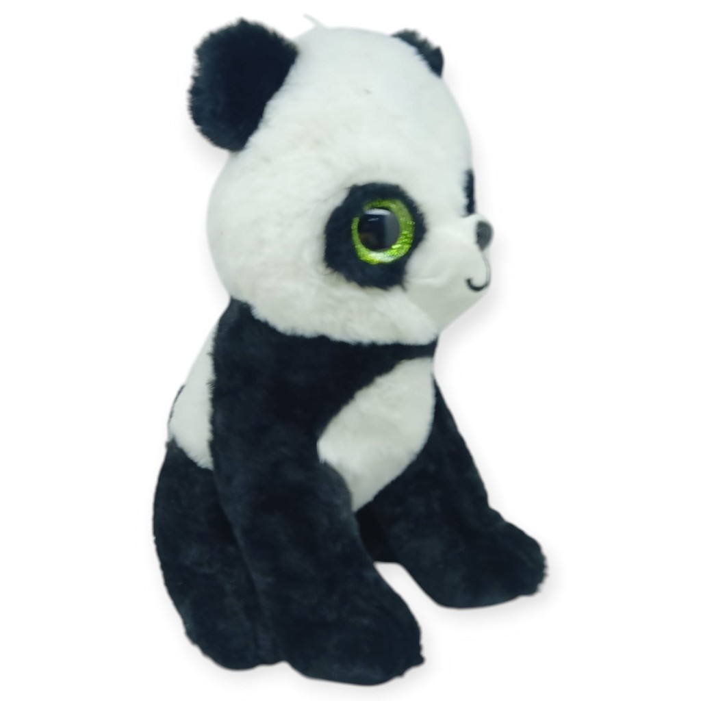 Peluş Cam Gözlü Hayvanlar 25 cm - Panda - 1 ADET