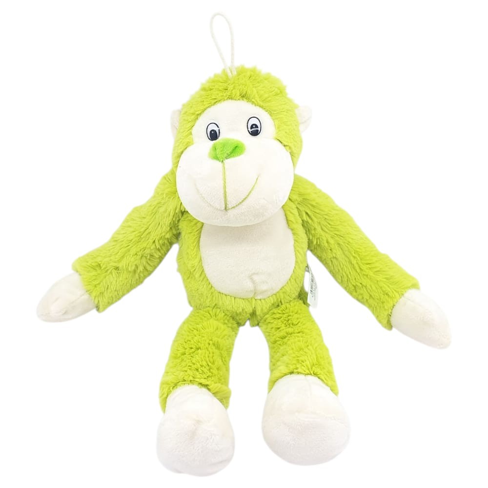 Peluş Maymun 40 cm - Yumuşak Peluş - G5501 - Yeşil - 1 ADET