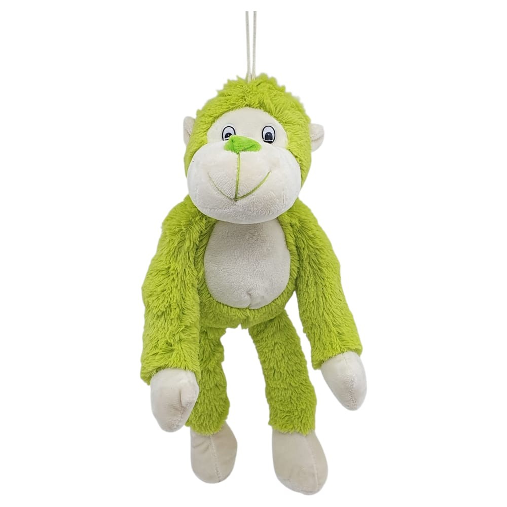 Peluş Maymun 40 cm - Yumuşak Peluş - G5501 - Yeşil - 1 ADET