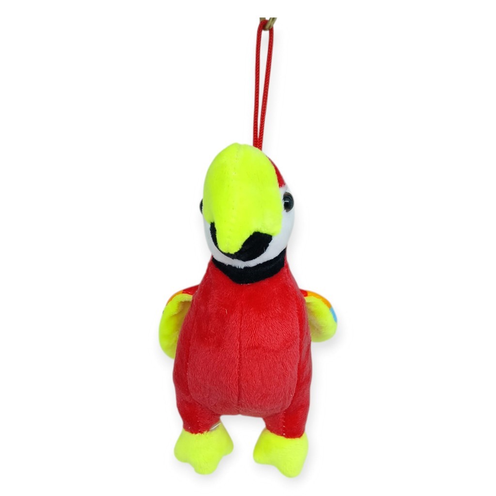 Peluş Sevimli Hayvanlar 25 cm - Kırmızı Papağan - 1 ADET