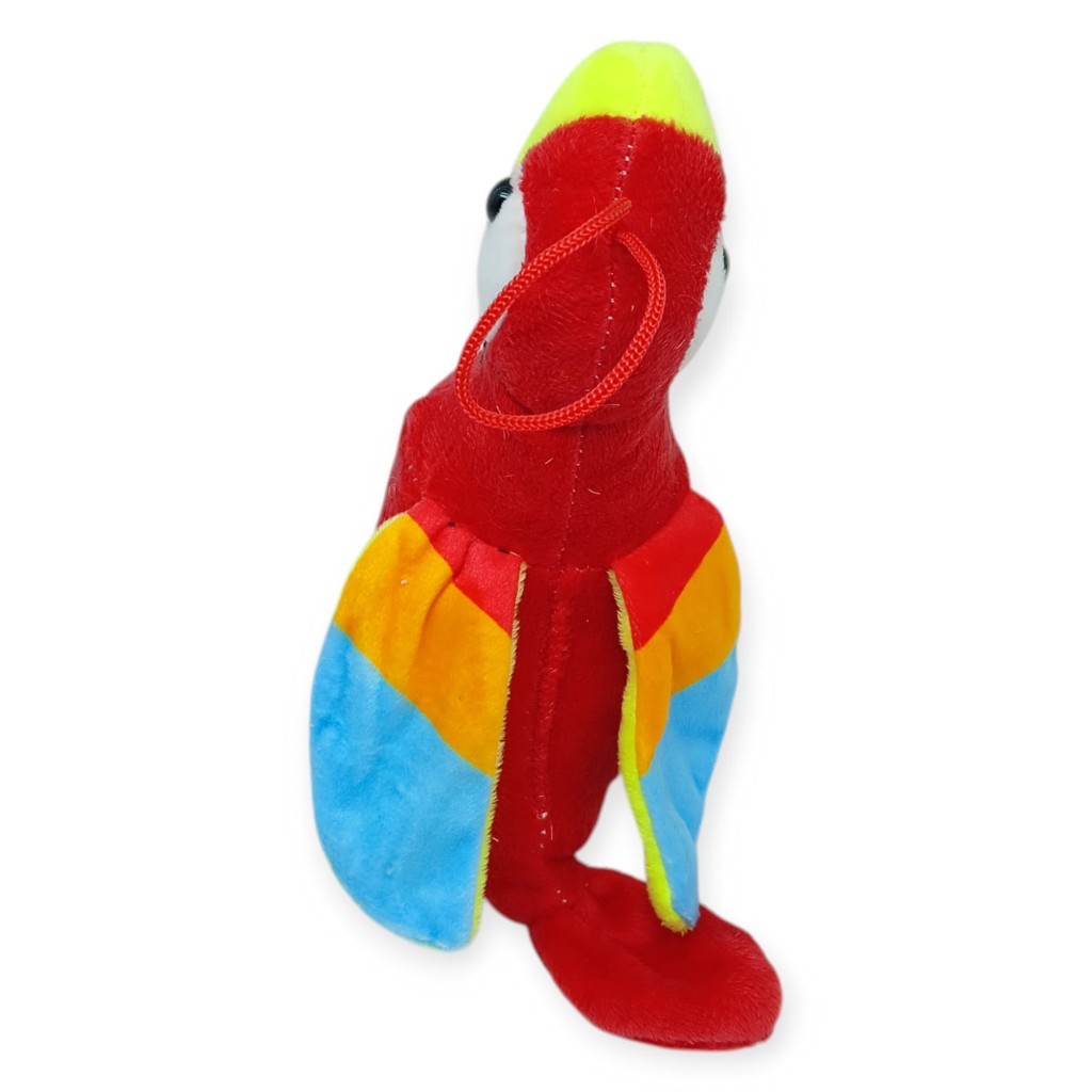 Peluş Sevimli Hayvanlar 25 cm - Kırmızı Papağan - 1 ADET