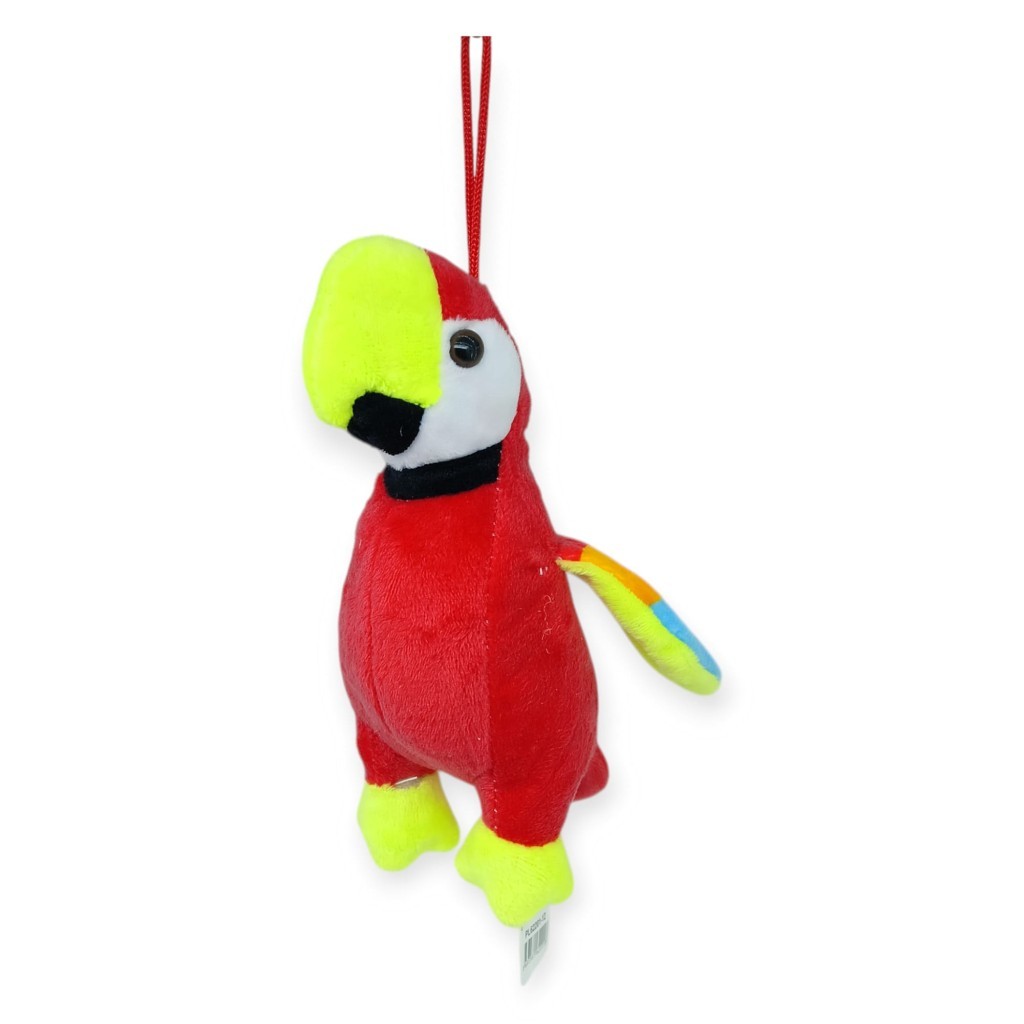 Peluş Sevimli Hayvanlar 25 cm - Kırmızı Papağan - 1 ADET