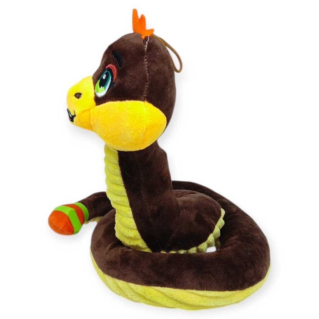 Peluş Sevimli Hayvanlar 35 cm - Kahverengi Çıngıraklı Yılan - 1 ADET Peluş Sevimli Hayvanlar 35 cm - Kahverengi Çıngıraklı Yılan - 1 ADET