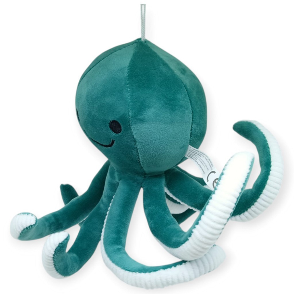 Peluş Sevimli Ahtapot 30 cm - Yeşil - 1 ADET
