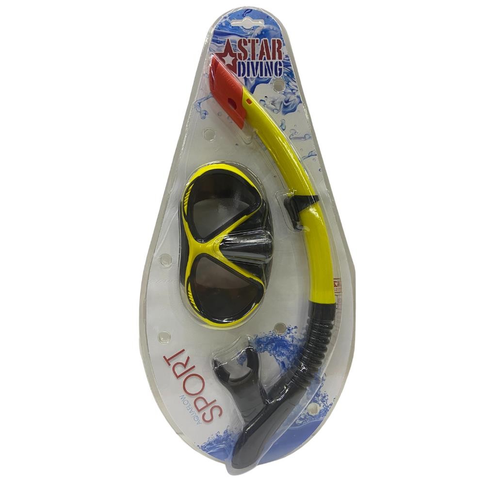 Star Diving Dalış Maskesi ve Snorkel Yetişkin - 51711-SARI - 1 ADET Star Diving Dalış Maskesi ve Snorkel Yetişkin - 51711-SARI - 1 ADET
