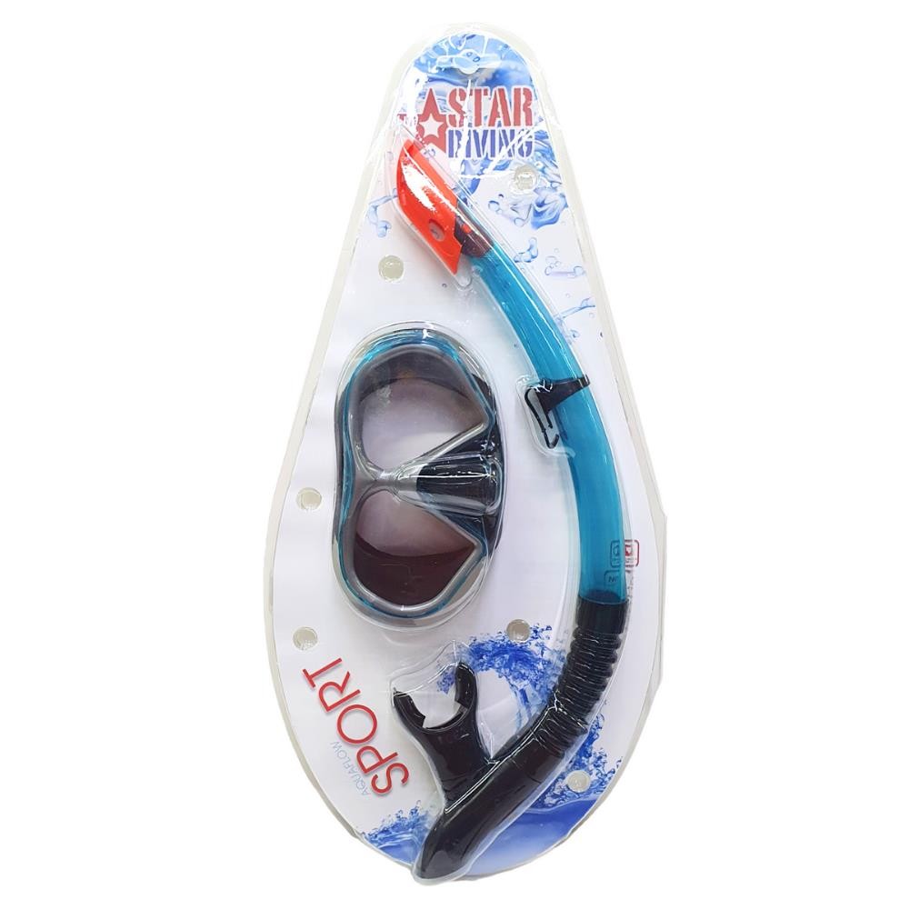 Star Diving Dalış Maskesi ve Snorkel Yetişkin - 51713-MAVİ - 1 ADET Star Diving Dalış Maskesi ve Snorkel Yetişkin - 51713-MAVİ - 1 ADET