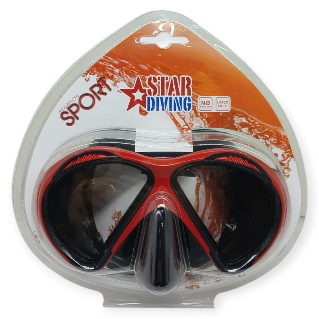 Star Diving Dalış Maskesi Yetişkin - 51701-KIRMIZI - 1 ADET