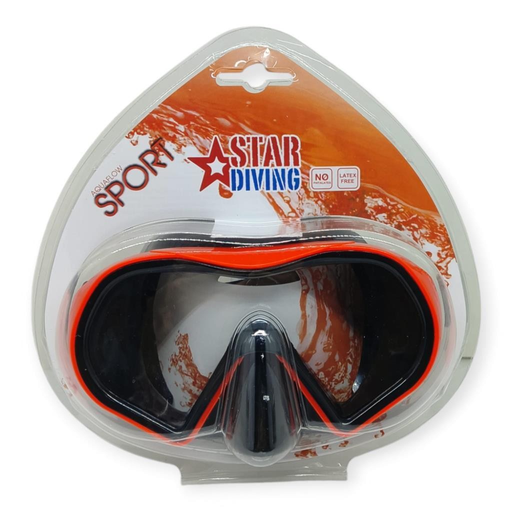 Star Diving Dalış Maskesi Yetişkin - 51702-KIRMIZI - 1 ADET