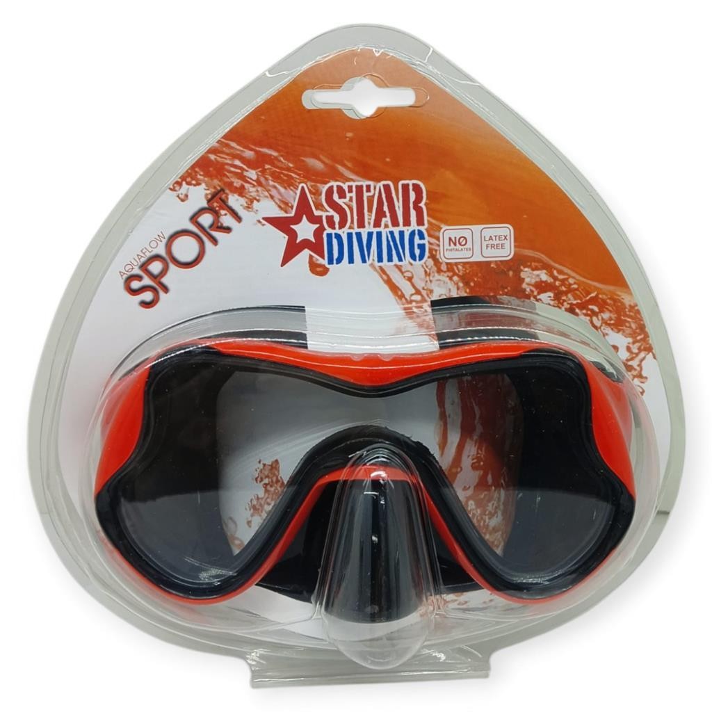 Star Diving Dalış Maskesi Yetişkin - 51704-KIRMIZI - 1 ADET