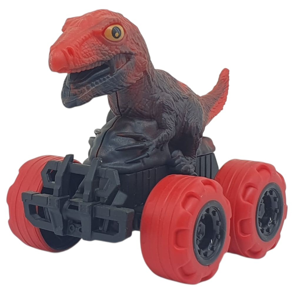 Sürtmeli Dinazor Arabalar  cm - H-20 - T-Rex - Kırmızı