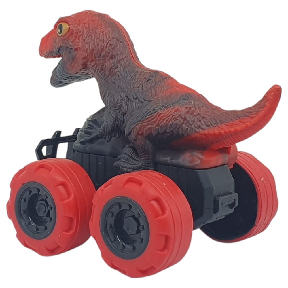 Sürtmeli Dinazor Arabalar  cm - H-20 - T-Rex - Kırmızı