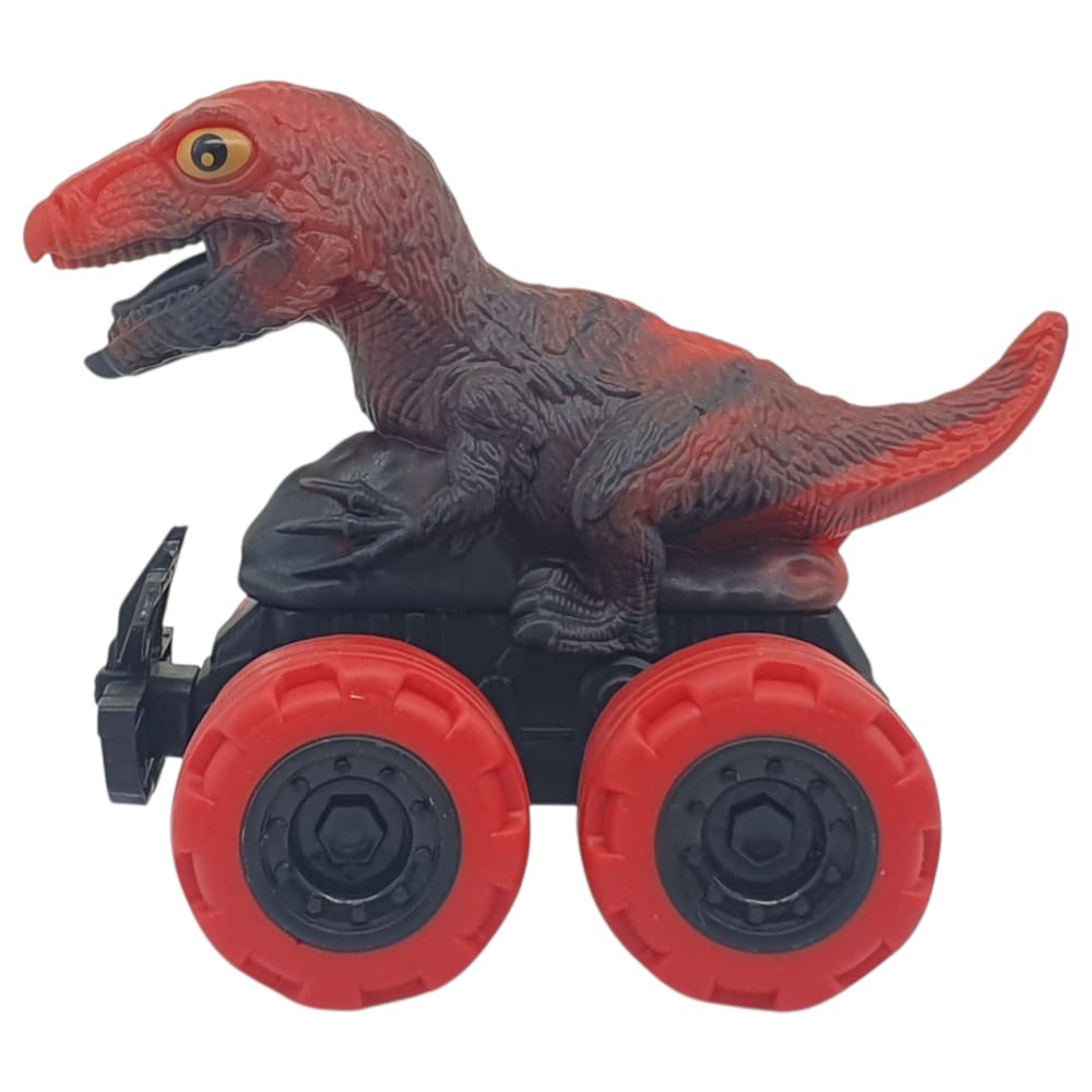 Sürtmeli Dinazor Arabalar 2'li -  cm - Triceratops & Trex