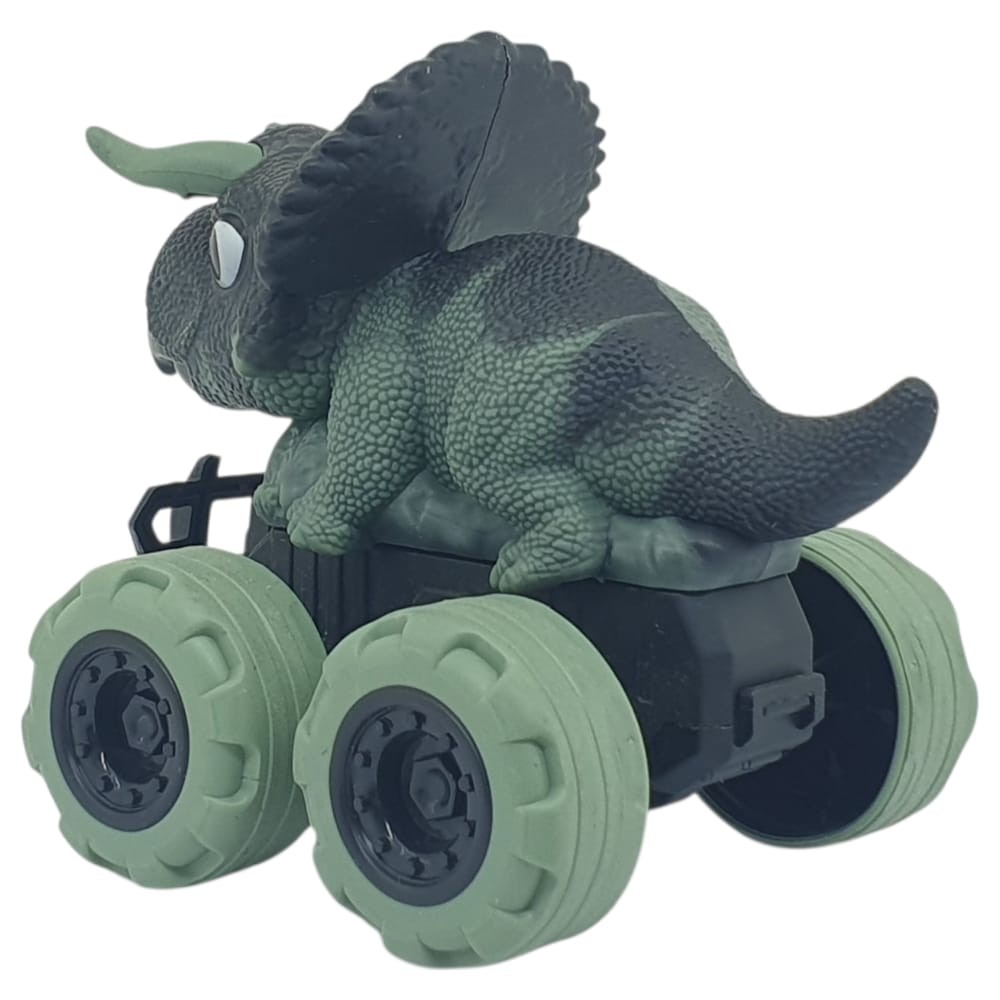 Sürtmeli Dinazor Arabalar 2'li -  cm - Triceratops & Trex