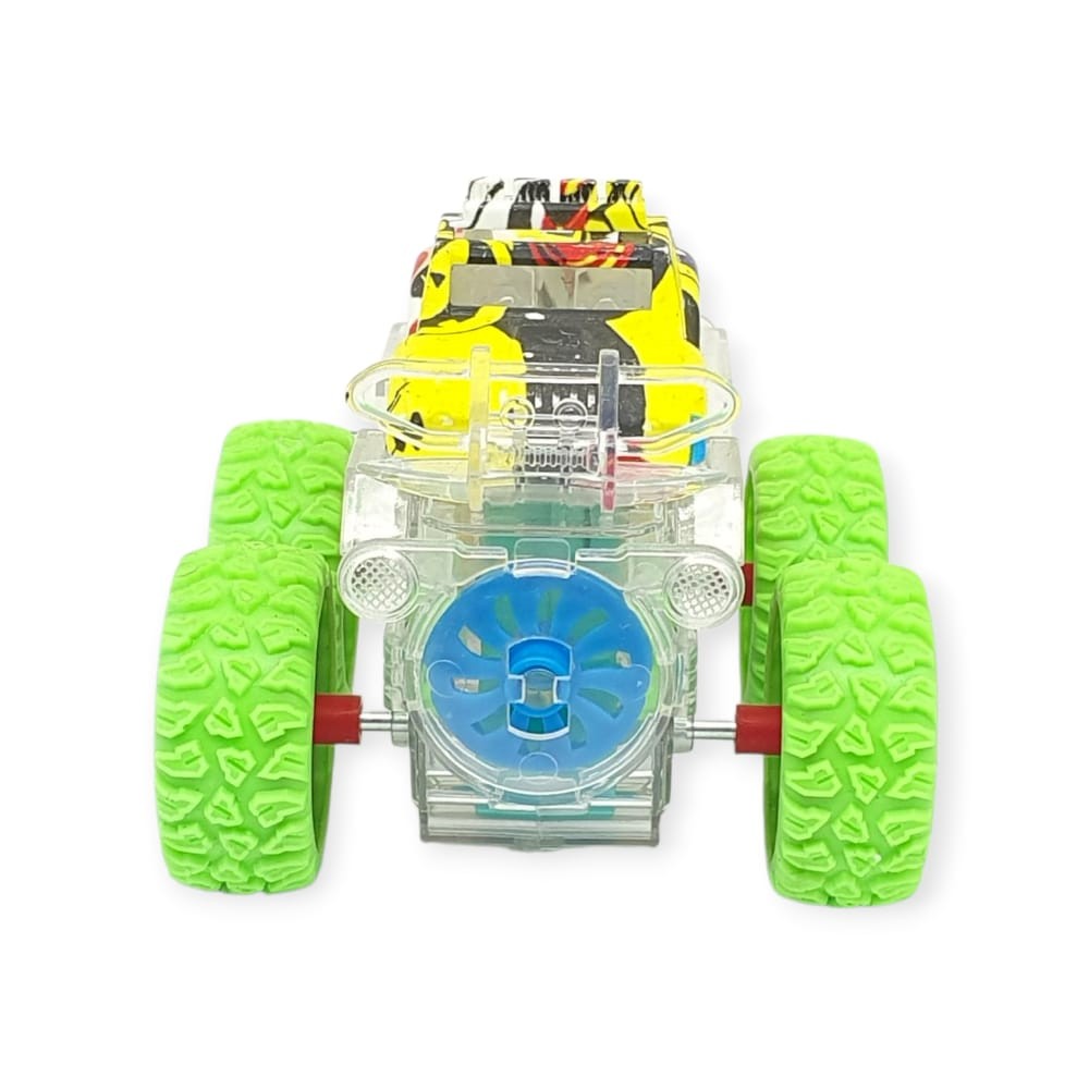 Sürtmeli Işıklı Off-Road Aracı - 7310 - Yeşil - 1 ADET Sürtmeli Işıklı Off-Road Aracı - 7310 - Yeşil - 1 ADET