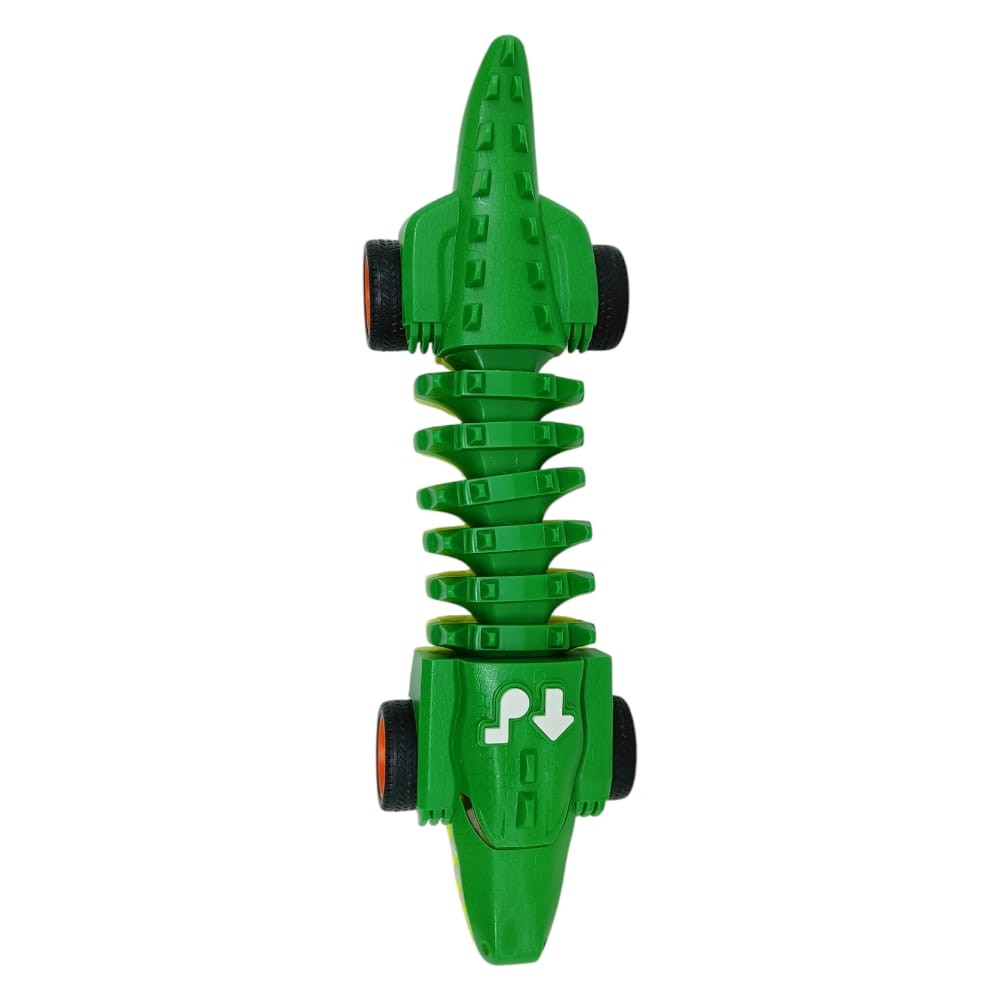 Timsah Araba - Otomatik Hareketli Sesli Işıklı 32 cm - Yeşil Timsah - 1 ADET