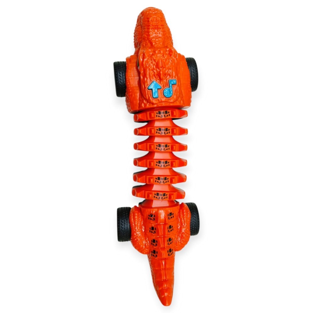 Timsah Araba - Otomatik Hareketli Sesli Işıklı 32 cm - Koyu Turuncu Timsah - 1 ADET