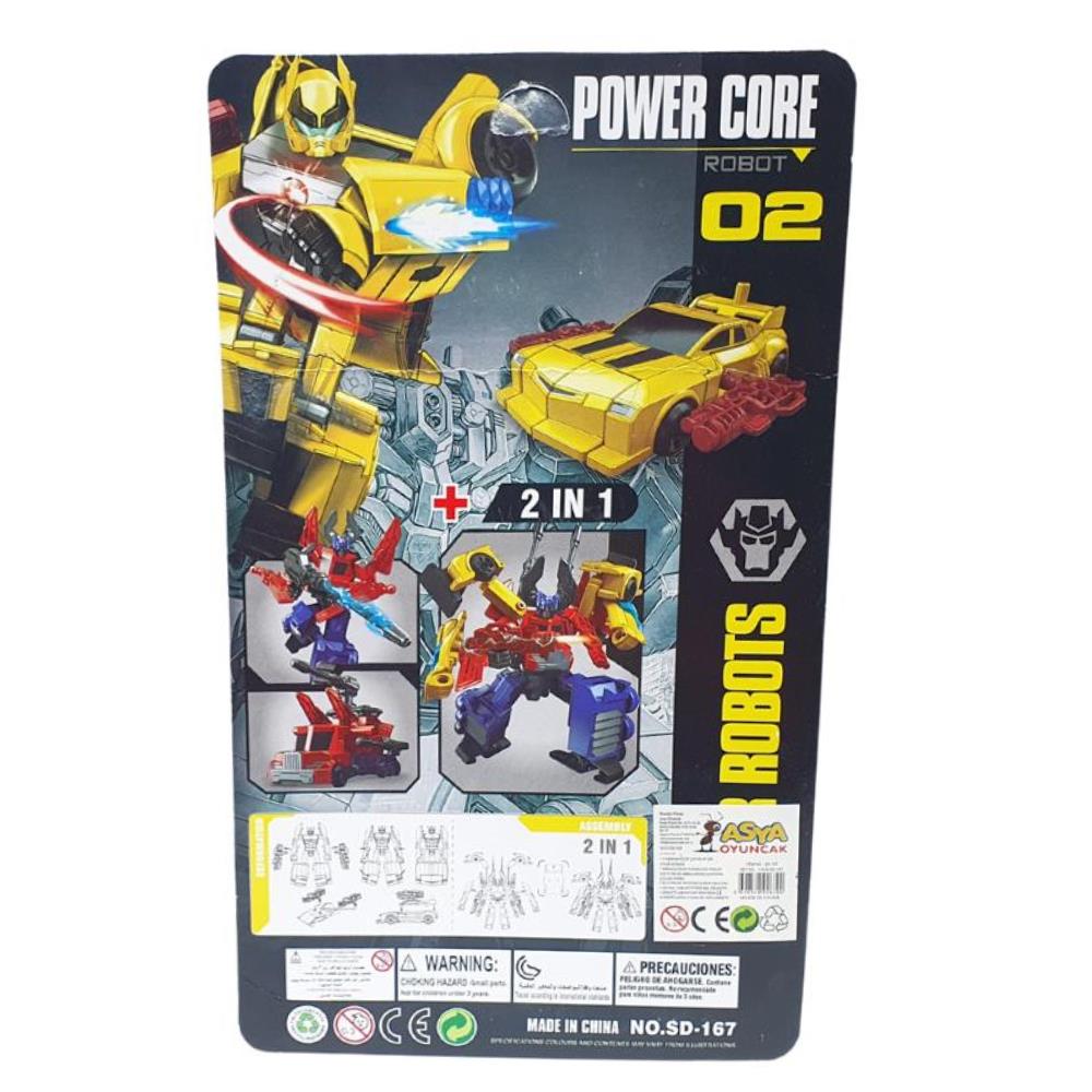 CLZ505 Transformers Robota Dönüşen Araba - SD-167 - Sarı