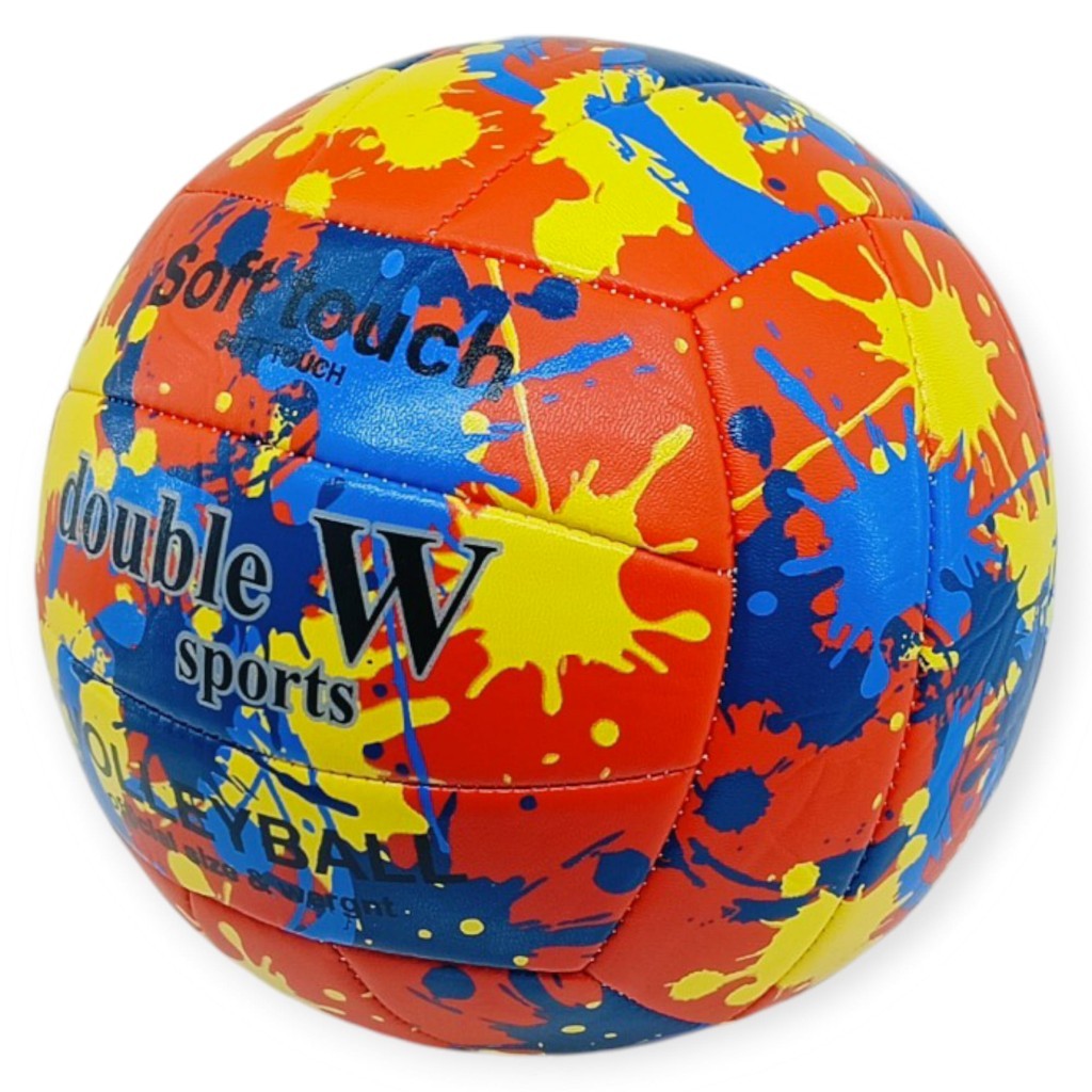 Voleybol Topu Splash Desenli Touch Dikişli 280 gr - Kırmızı - 1 ADET