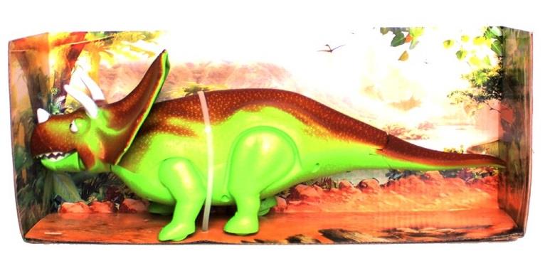 CLZ505 Yürüyen Dinozor Triceraptors Sesli - 1005A - Yeşil