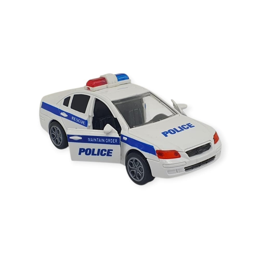Sesli Işıklı Çek Bırak Polis Arabası  - 1 ADET