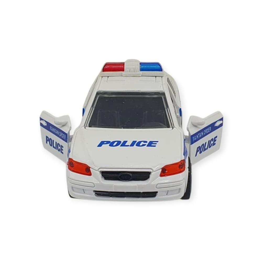 Sesli Işıklı Çek Bırak Polis Arabası  - 1 ADET