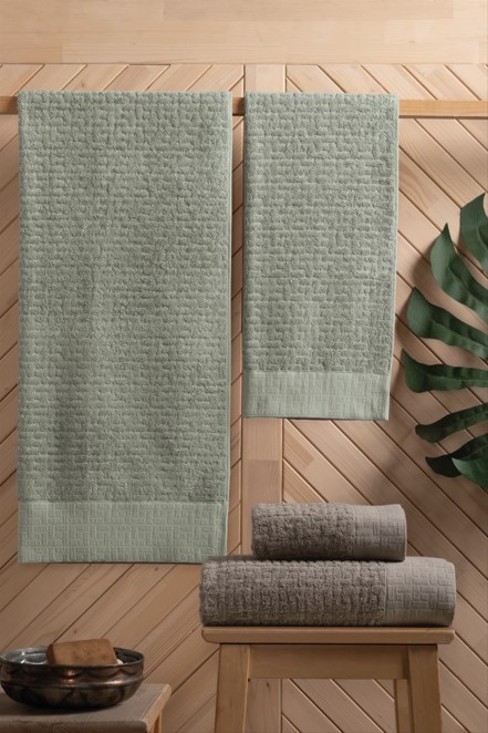 Banyo Seti Koyu Bej Yeşil Banyo Seti Koyu Bej Yeşil