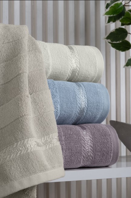 Jakarlı 4´lü 50x90 El Havlusu Nila Jakarlı 4´lü 50x90 El Havlusu Nila