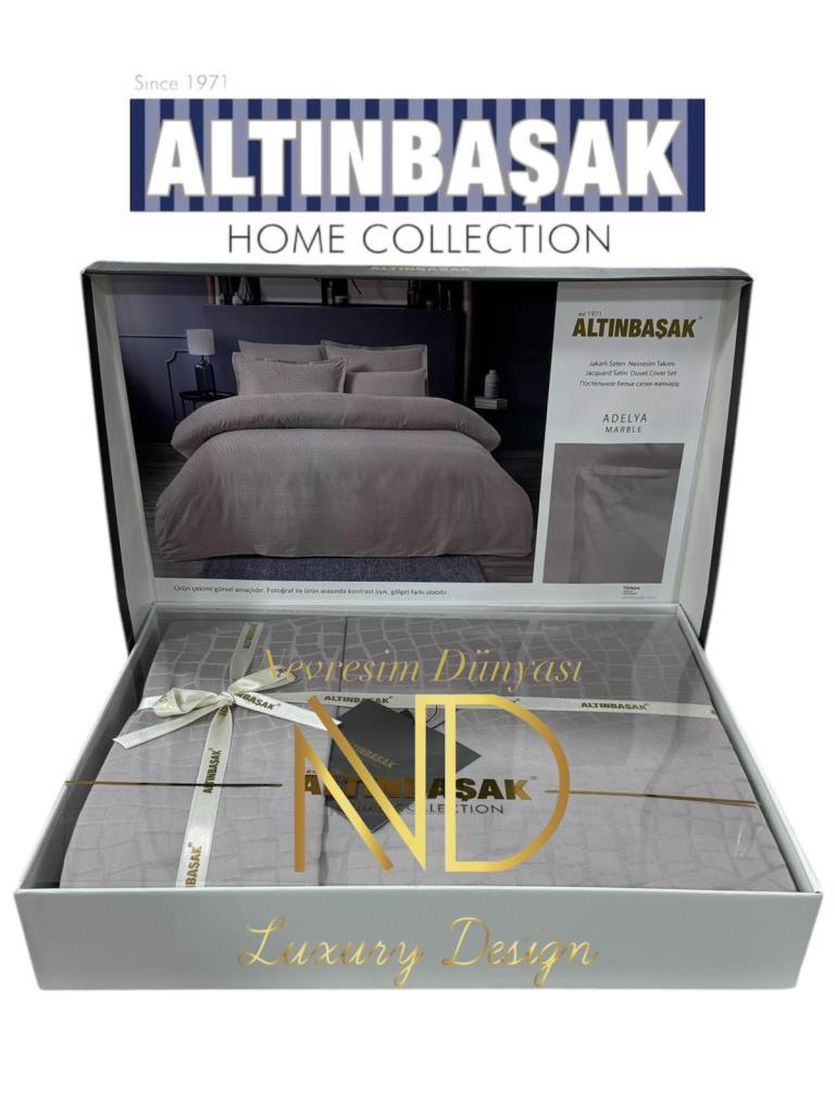 Jakarlı Saten Çift Kişilik Nev Takımı Adelya Marble Jakarlı Saten Çift Kişilik Nev Takımı Adelya Marble