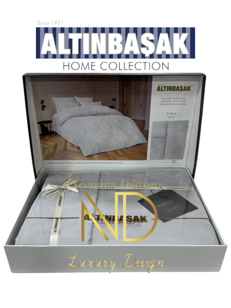 Jakarlı Saten Çift Kişilik Nev Takımı Perle Coin Jakarlı Saten Çift Kişilik Nev Takımı Perle Coin