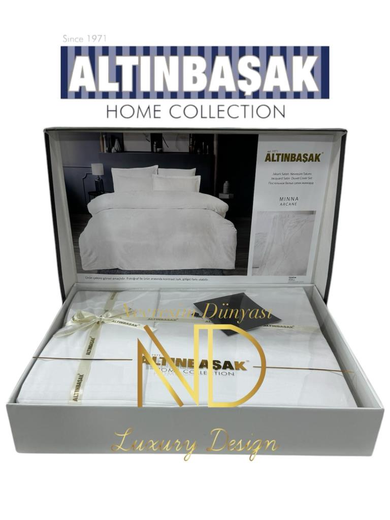 Jakarlı Saten Çift Kişilik Nev Takımı Mınna Arcane Jakarlı Saten Çift Kişilik Nev Takımı Mınna Arcane