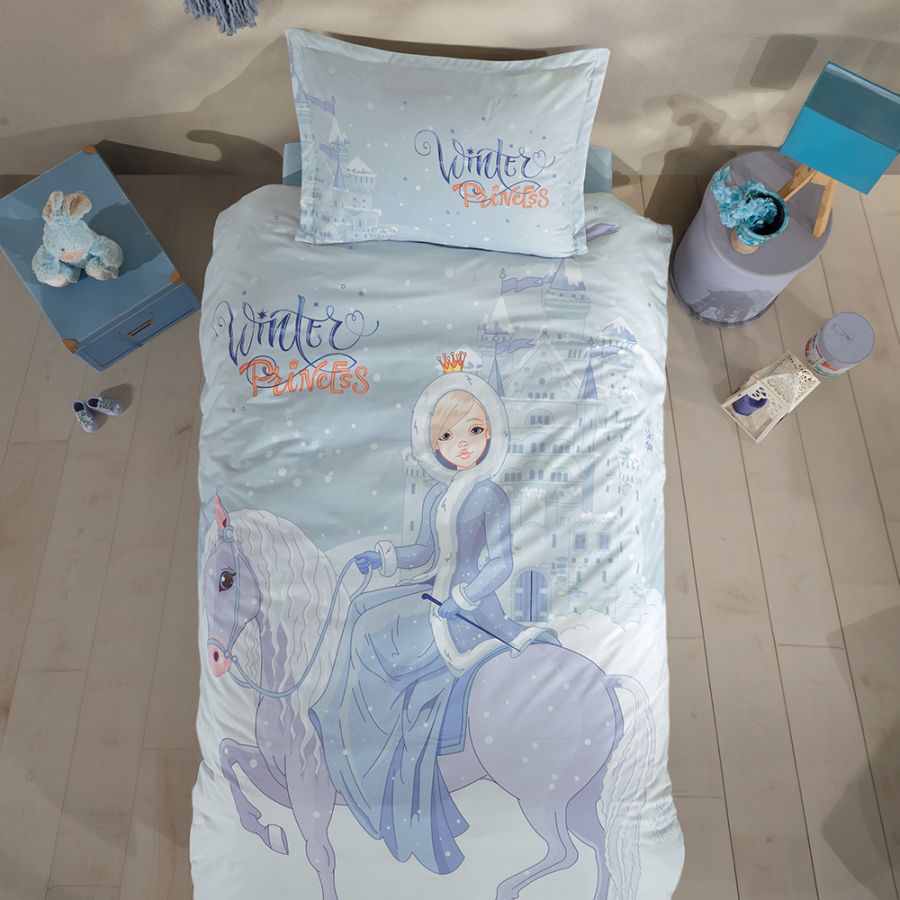 Tek Kişilik Genç Ranforce Nevresim Takımı Winter Princess