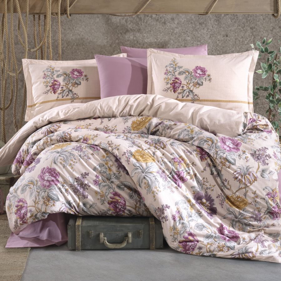 Tek Kişilik Ranforce Nevresim Takımı Mirante V1 Pembe Tek Kişilik Ranforce Nevresim Takımı Mirante V1 Pembe