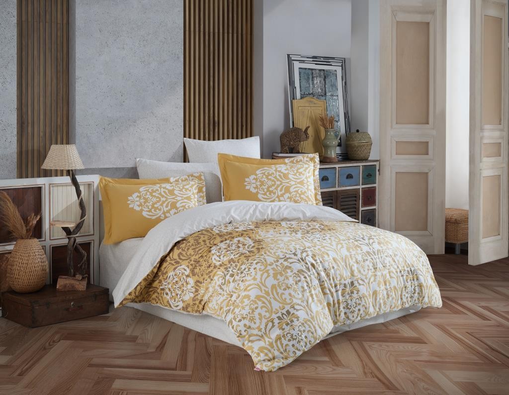Tek Kişilik Poplin Nevresim Takımı Serenity Gold