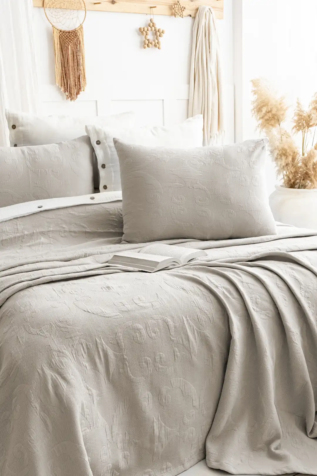 Şaheser Home Collection Yatak Örtüsü Çift Kişilik Julia Bej
