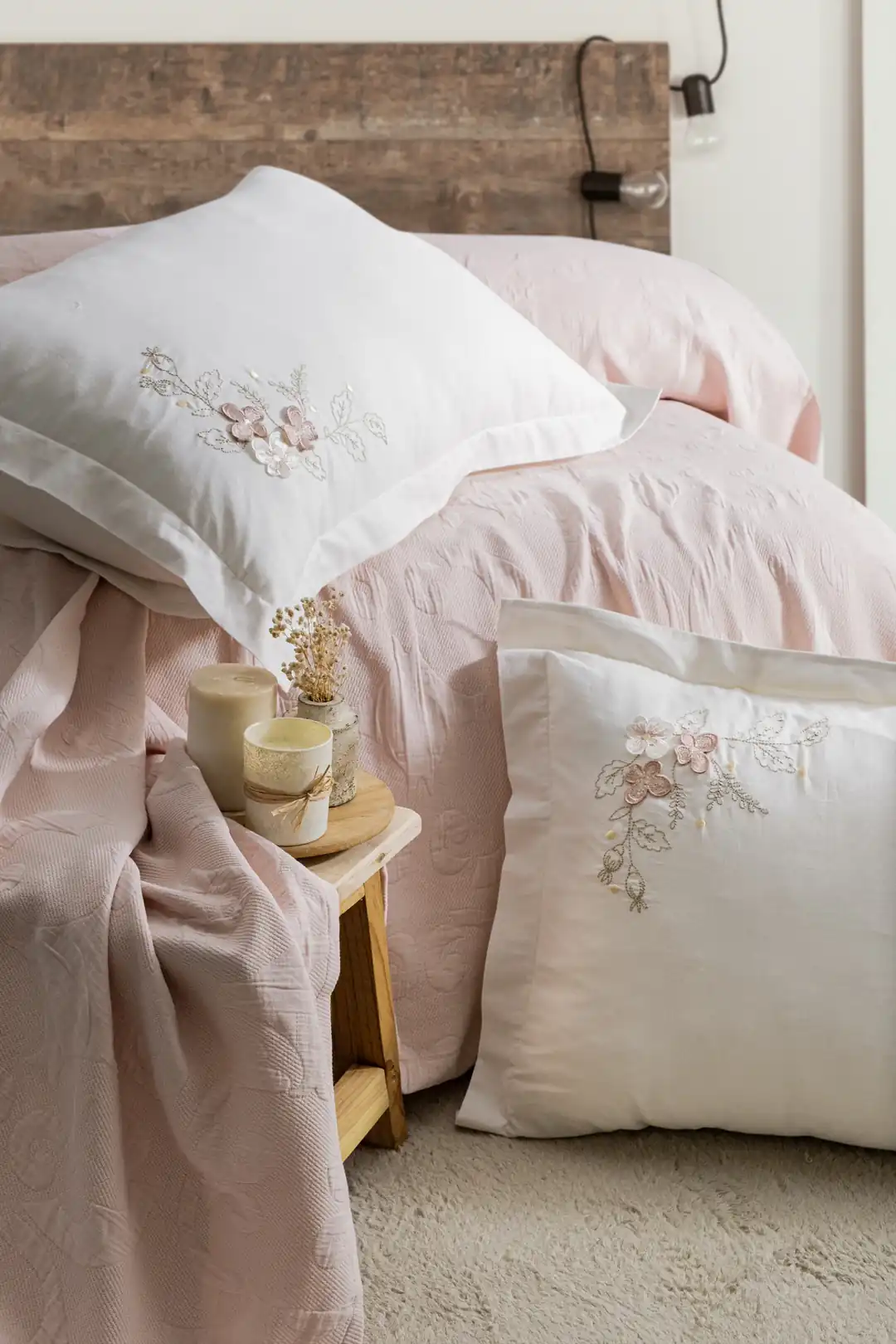 Şaheser Home Collection Yatak Örtüsü Seti Çift Kişilik Derek Pudra