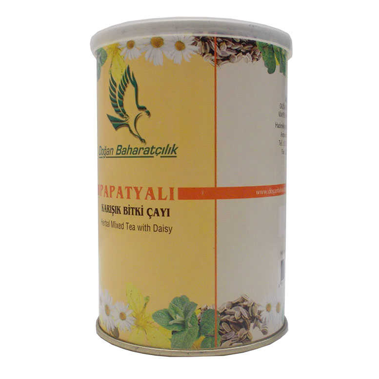 Papatyalı Karışık Çay 100 Gr Teneke Kutu Papatyalı Karışık Çay 100 Gr Teneke Kutu