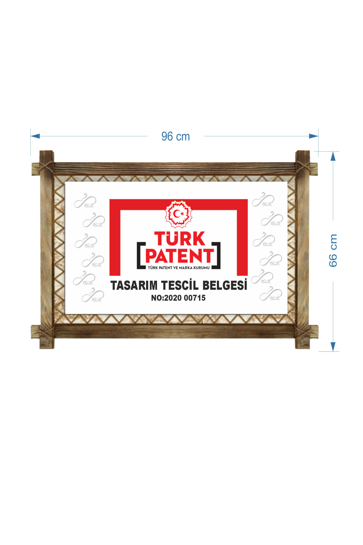 CLZ104  RUSTİK IŞIKLI Soyut Kanvas Rustik Tablo K  (96 x 56) cm