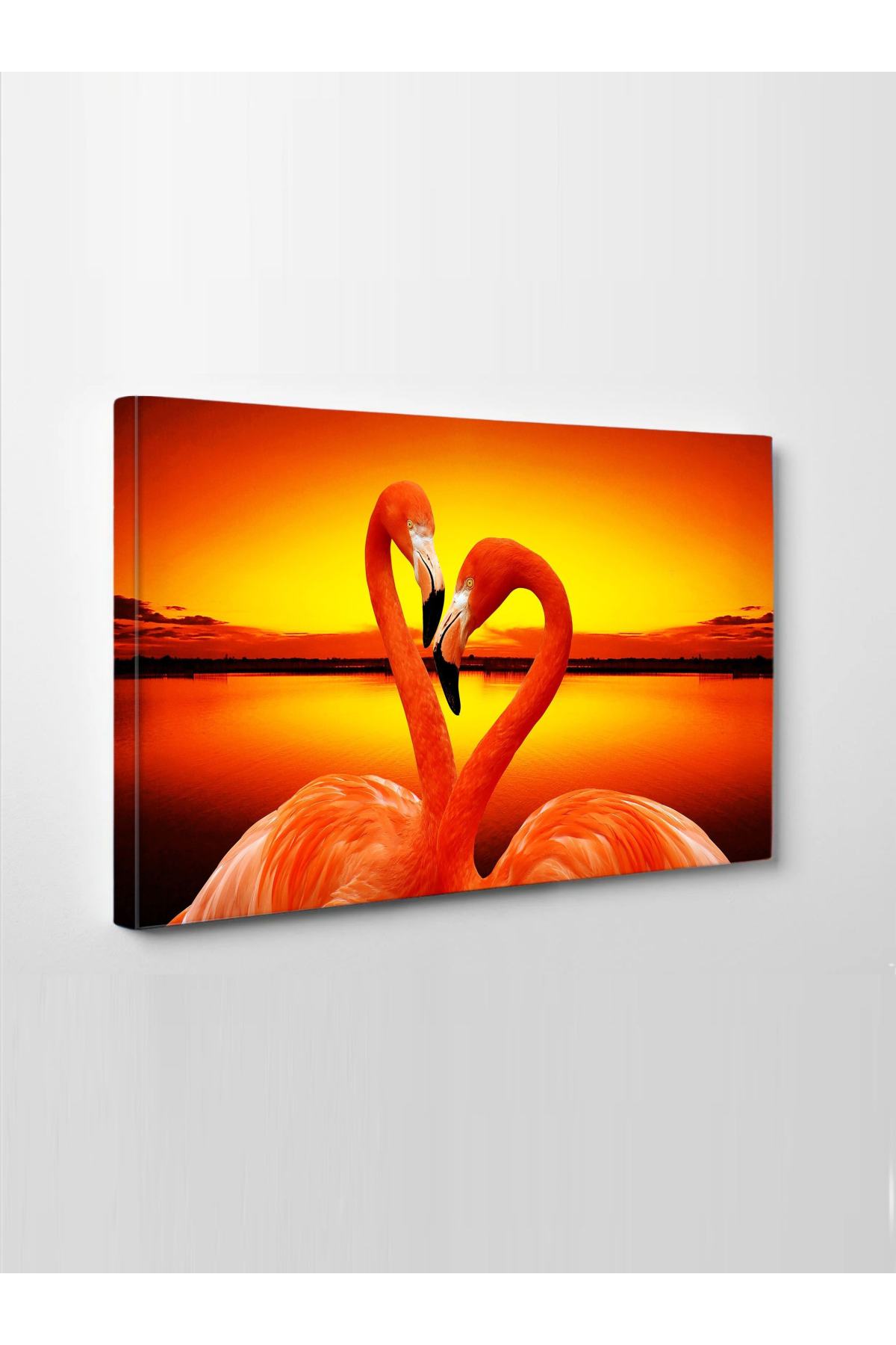 CLZ104 Flamingo (Harika bir hediyelik tablo)  (70 x 50) cm