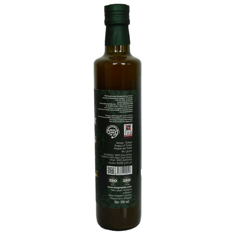 Tarihi Organik Elma Sirkesi Cam Şişe 500 ML Tarihi Organik Elma Sirkesi Cam Şişe 500 ML