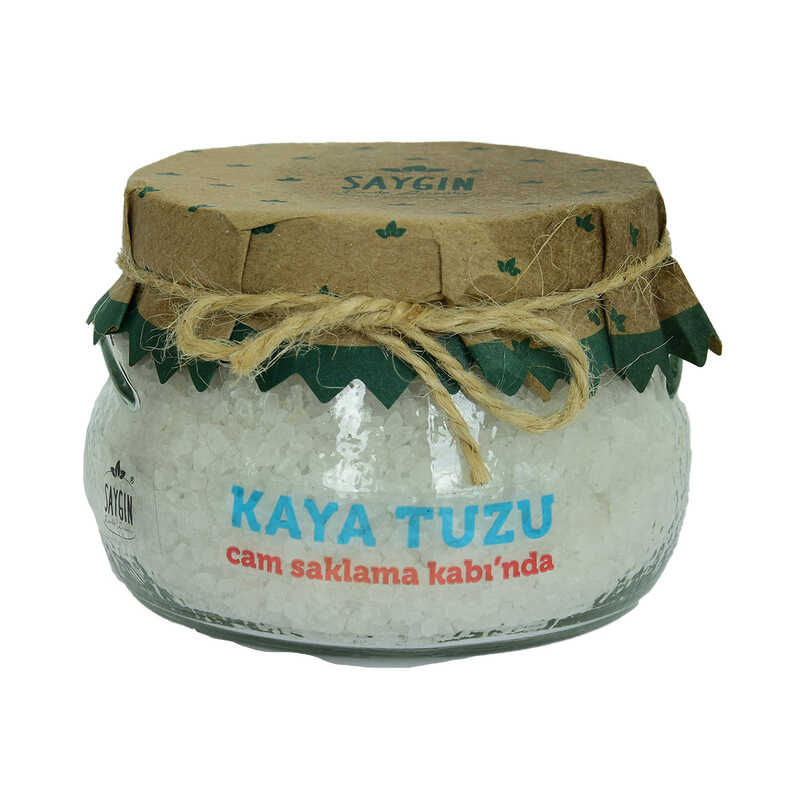 Yemeklik Granül Çakıl Kaya Tuzu Beyaz Cam Kavanoz 500 Gr Yemeklik Granül Çakıl Kaya Tuzu Beyaz Cam Kavanoz 500 Gr