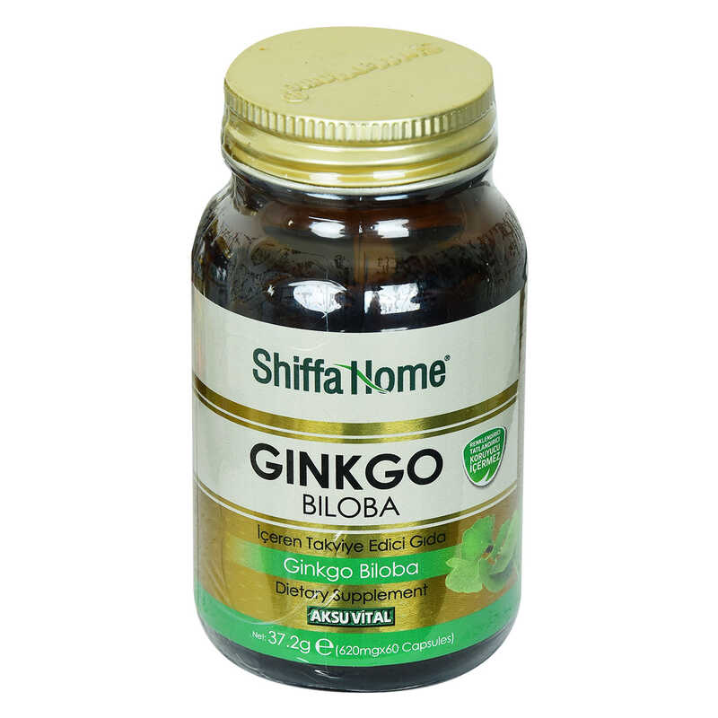 CLZ214 Shiffa Home Ginkgo Biloba Diyet Takviyesi 620 Mg x 60 Kapsül