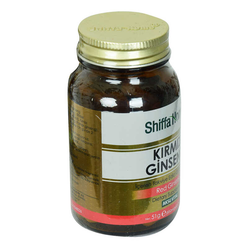 CLZ214 Shiffa Home Kırmızı Ginseng Diyet Takviyesi 850 Mg x 60 Kapsül