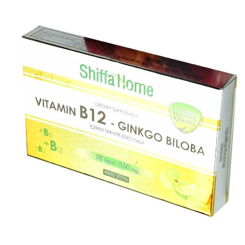 CLZ214 Shiffa Home Vitamin B12-Ginkgo Biloba 28 Tablet 150 Mg