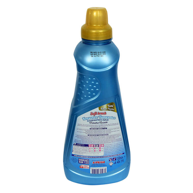 CLZ214 Soft Touch Konsantre Yumuşatıcı Pamuksu Narinlik Kalıcı Parfüm 60 Yıkama 1500 ML