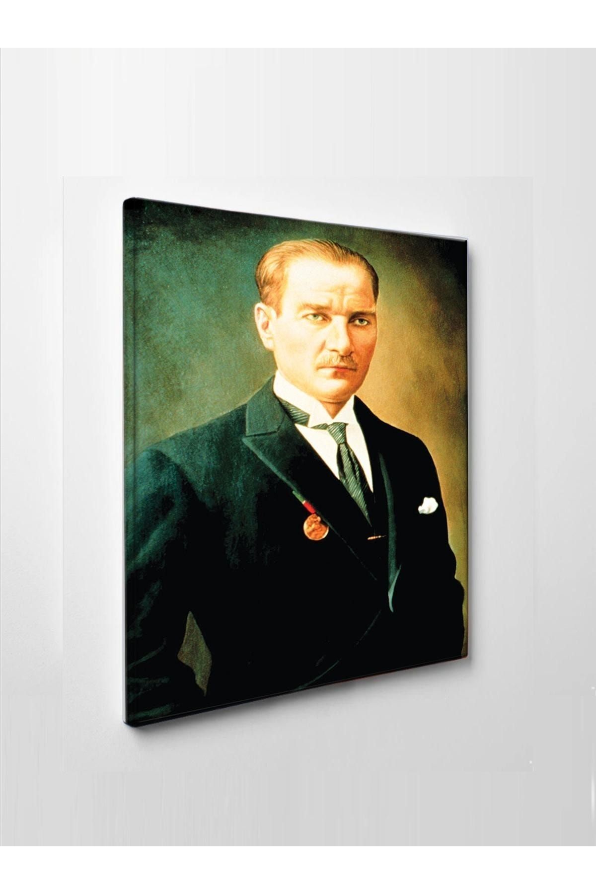 CLZ104 Atatürk Tablosu (ev,ofis,hediyelik)   (100 x 70) cm