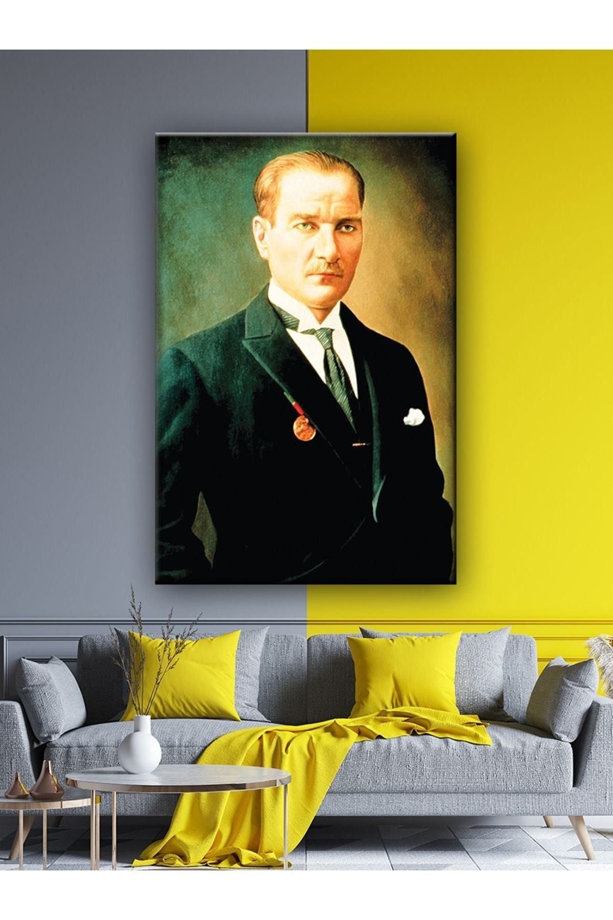CLZ104 Atatürk Tablosu (ev,ofis,hediyelik)   (50 x 35) cm