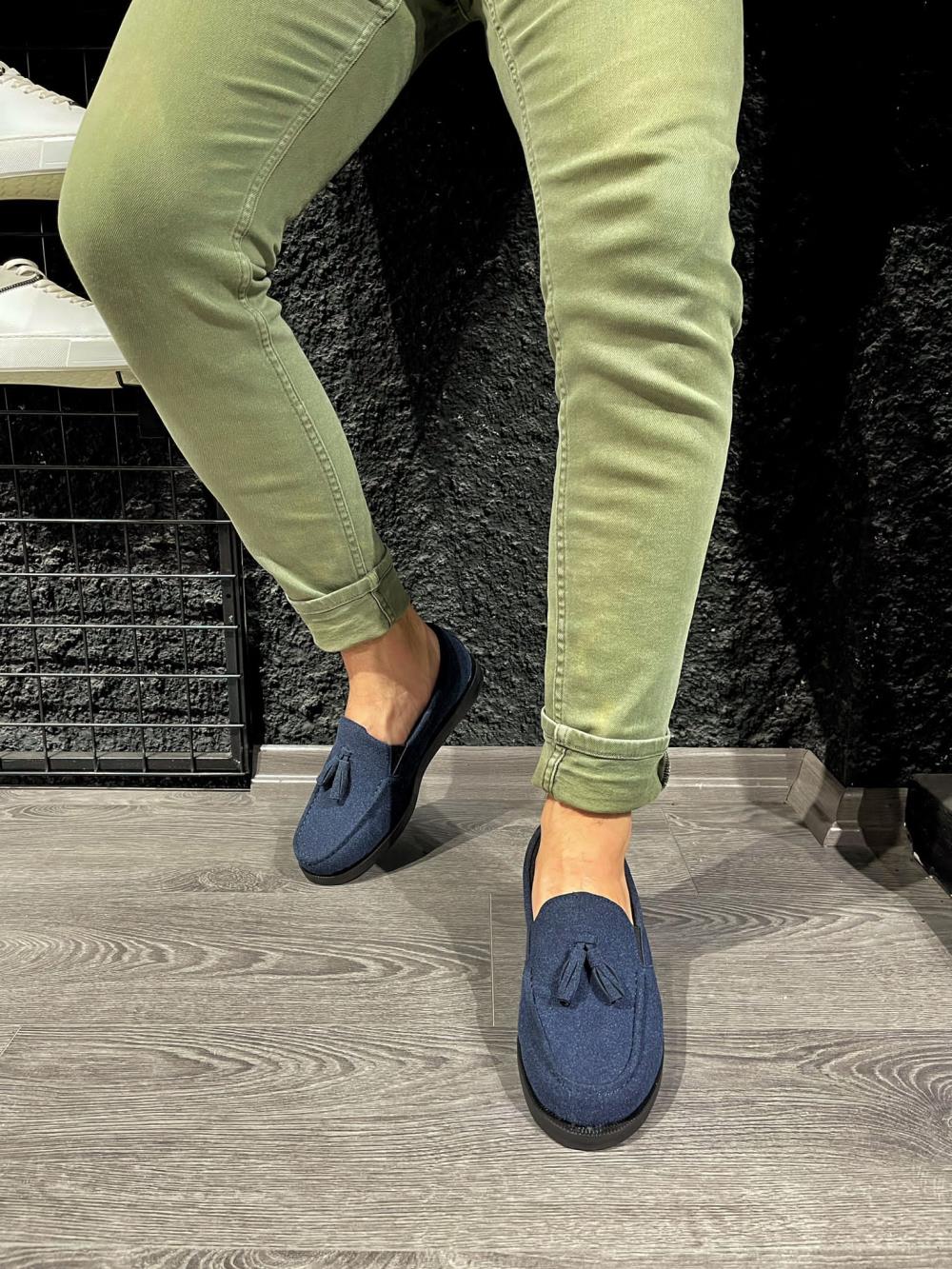 CLZ941  Loafer Erkek Ayakkabı  Mavi