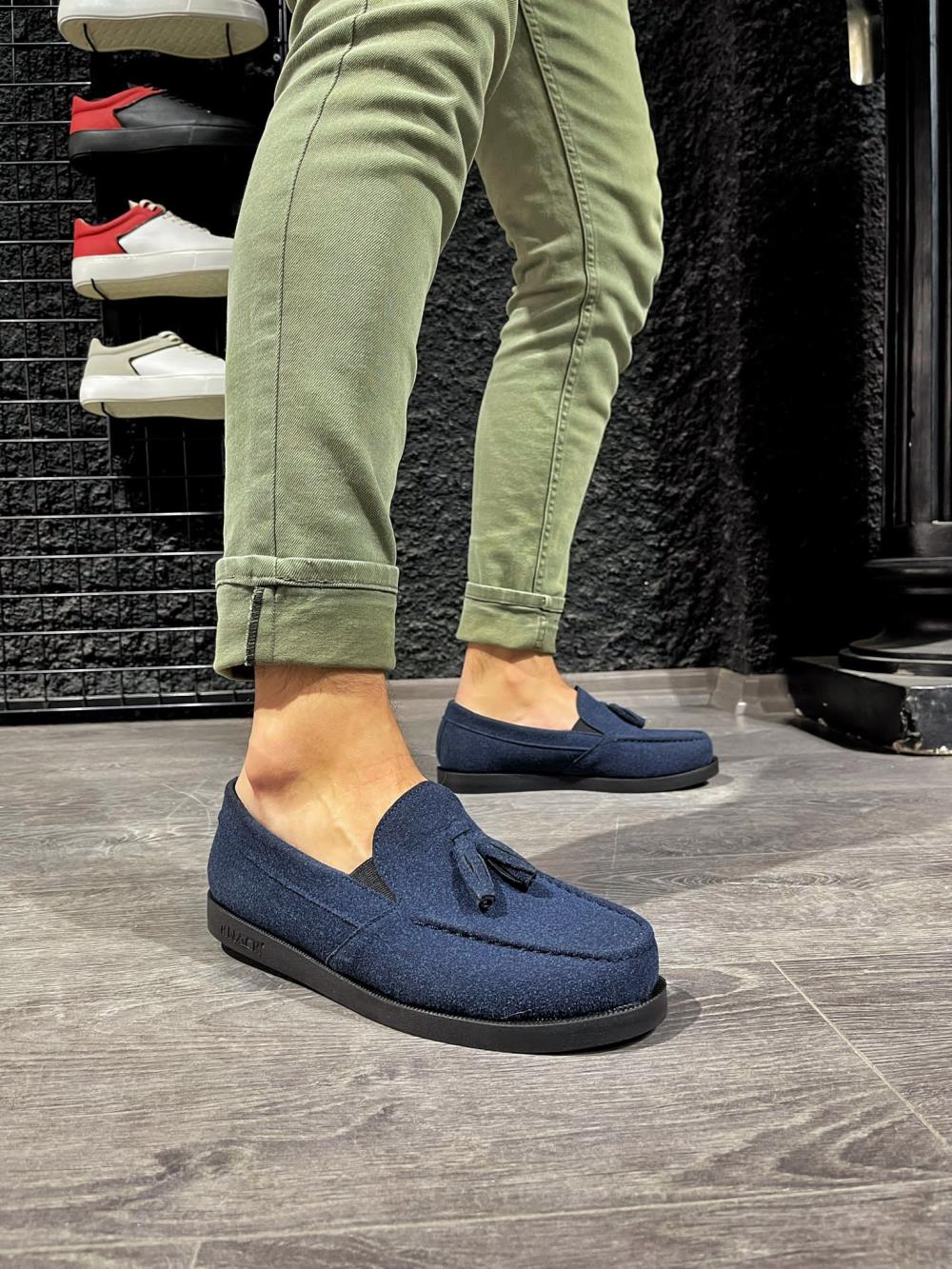 CLZ941  Loafer Erkek Ayakkabı  Mavi
