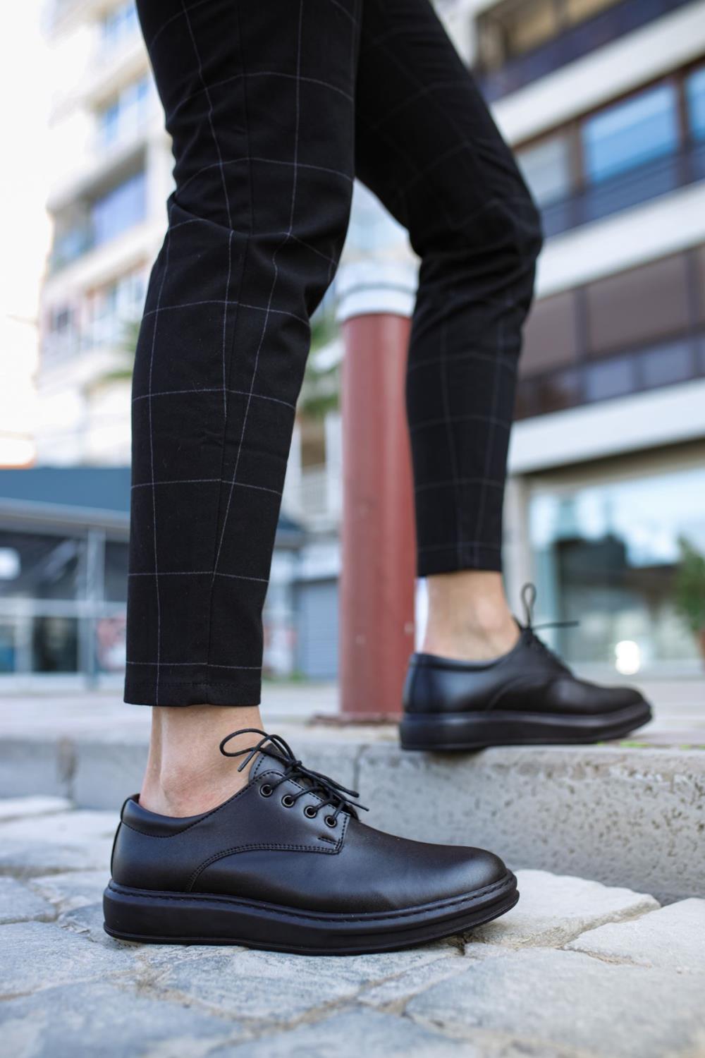 CLZ941  Klasik Erkek Ayakkabı  Siyah (Siyah Taban)