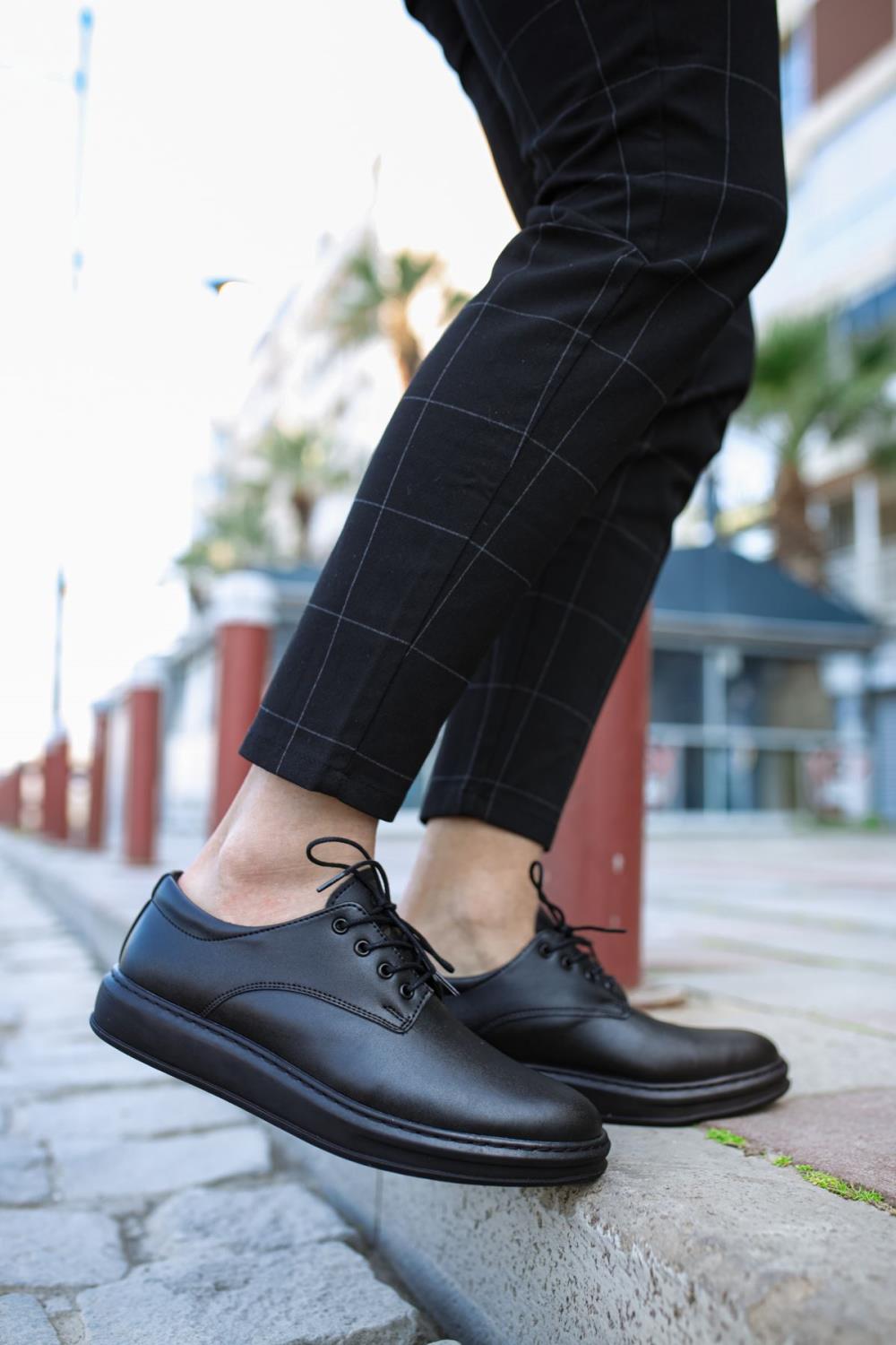 CLZ941  Klasik Erkek Ayakkabı  Siyah (Siyah Taban)